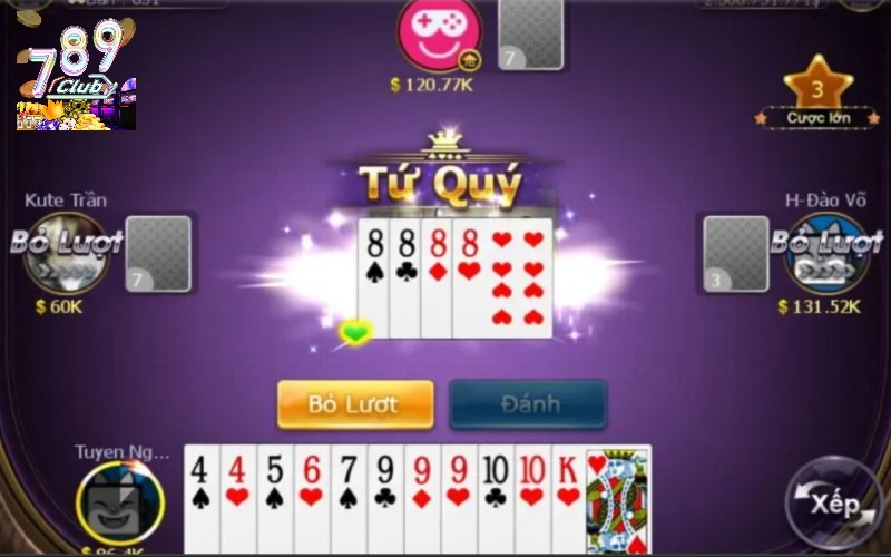 Cách tính điểm trong game bài sâm của cổng game 789club