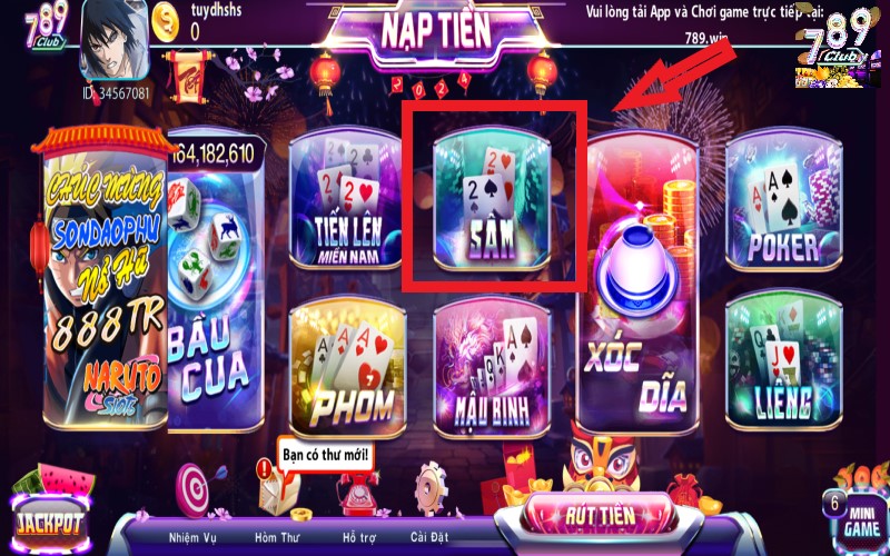Giới thiệu về trò chơi sâm của cổng game 789club