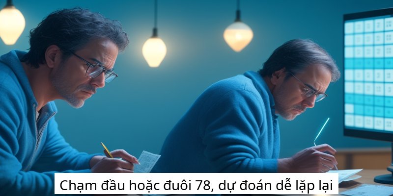 Chạm đầu hoặc đuôi 78, dự đoán dễ lặp lại