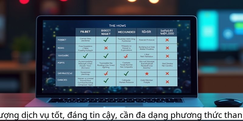 Chất lượng dịch vụ tốt, đáng tin cậy, cần đa dạng phương thức thanh toán